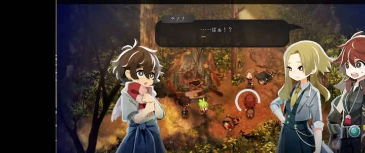 第4章 手順21「セピア色の回想を読み始める」のゲーム画面