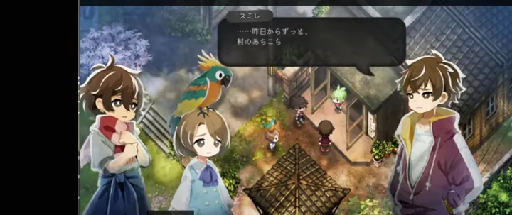 第4章 手順25「会話で示された方向へ移動する」のゲーム画面