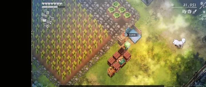 第5章 手順4「住民会話を通常操作へ戻るまで進める」のゲーム画面