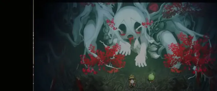 第5章 手順21「暗い穴へ入る」のゲーム画面