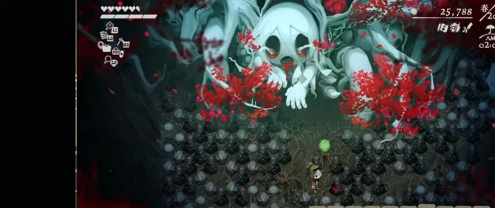 第5章 手順25「黒い障害物を壊す」のゲーム画面