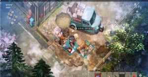チナナの前でXお手伝い券を渡すと表示されたゲーム画面